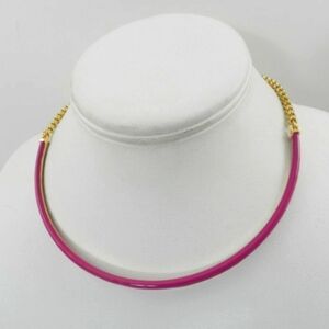 Girls Pink Choker Necklace with Extender